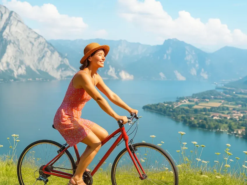 Radfahren am Traunsee